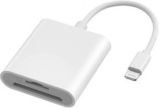 Lightning MFi SD MicroSD Card Reader 2in1 Adapter For iPhone iPad Camera picture