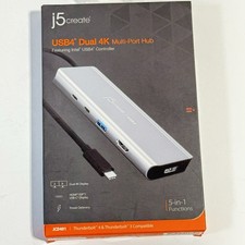 Genuine j5Create JCD401 USB4 Dual 4K Multi-Port 5-in-1 Hub picture