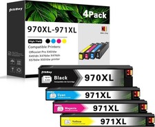 970XL 971XL Ink Cartridges 4-Pack High Yield for OfficeJet Pro X451 X476 picture