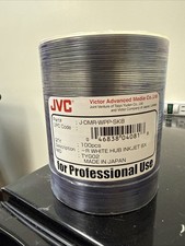 JVC Taiyo Yuden 100 DVD-R 8X White Inkjet Printable TYG02 Made in Japan picture