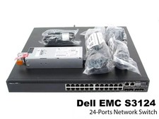 New Dell EMC Networking S3124 24x 1GbE RJ45 2x SFP+ Switch with Rail Kit MTX2F picture