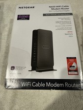 Netgear N600 WiFi Cable Modem Router Dual Band Gigabit DOCSIS 3.0 C3700 Nob picture