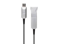 Monoprice SlimRun USB-A to USB-A 3.0 Extension Cable - Fiber Optic Silver 98.4ft picture