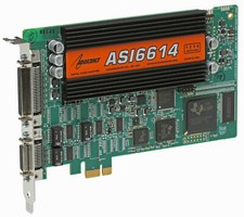 AudioScience ASI6614 Broadcast Multichannel PCIe AES Digital Sound Card Balanced picture