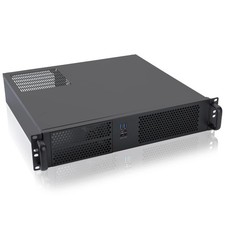 RackChoice 2U Micro ATX Compact Rackmount 2 x 5.25 Chassis Support ATX PS2 PS... picture