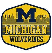 Michigan Wolverines Scenic Background Offic. Lic. Sticker/Magnet picture