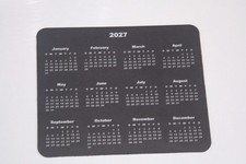 BLACK Calendar 2027 Computer Mouse Pad picture