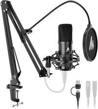 MAONO XLR/USB Condenser Microphone: 192kHz/24-Bit Plug-and-Play (PC) picture