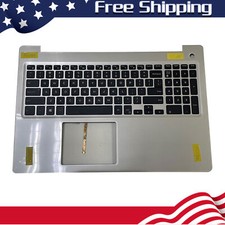 New Palmrest Backlit US Keyboard Silver For Dell Inspiron 15 5570 5575 0MR2KH US picture