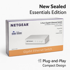 NETGEAR GS205 5‑Port Gigabit Ethernet Switch – New Sealed -  picture