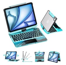 NEW Gusgu Transparent Case w/Wireless Keyboard, Ipad Pro 11