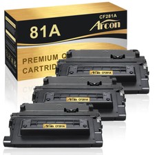 3x CF281A BK Toner fits for HP 81A LaserJet Enterprise M605dn M605X M606dn M630f picture