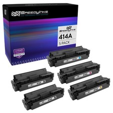 Speedy Replacement for HP 414A Toner: 2 Black 1 Cyan 1 Magenta 1 Yellow 5-Pack picture