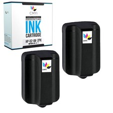 2PK CMYi Replacement HP Printer Ink 02 Black for PhotoSmart 3200 3210 3310 3313 picture