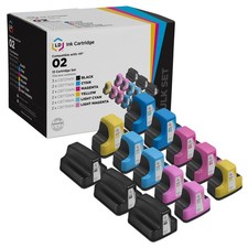 LD 13PK Replacement HP 02 Ink Set PhotoSmart C5180 C6180 C6280 C7250 C7280 C8180 picture
