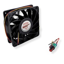 12V 2.0A High-Speed 50 CFM Waterproof Cooling Fan w/ Speed Controller FAN-550HS picture