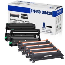 4PK TN450+2PK DR420 BK Toner Cartridge for Brother HL-2250DN HL-2270DW HL-2280DW picture