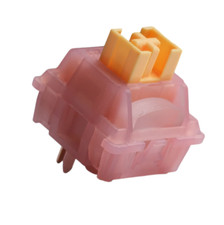 Hand Lubed/Filmed Outemu Silent Honey Peach V3 Linear Switches For Keyboards picture
