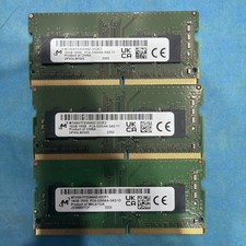 Micron 16GB Lot Of 3 - 1Rx8 PC4-3200AA Memory RAM SODIMM MEMORY picture