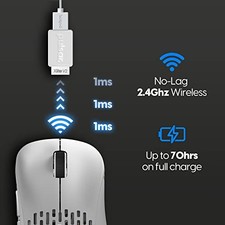 Pulsar Gaming Gears Xlite v2 Wireless Gaming Mouse, Medium, White picture