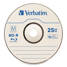 10 pack M DISC VERBATIM 25GB BD-R 4X Branded Logo Disc in Paper Sleeve picture
