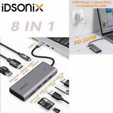 8 in 1 Type-C HUB HDMI USB Multiport Card Reader Adapter Laptop Docking Station picture