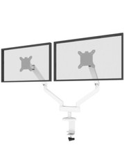 Bestar Universel Dual Monitor Arm with Pistons in White picture