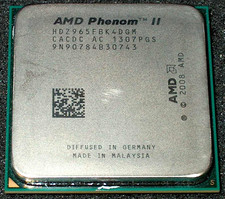 AMD Phenom II X 4  3.4GHz 965 Quad-Core Processor, HDZ965FBK4DGM, AM3, US SELLER picture