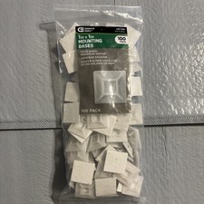 Commercial Electric 100-Pack 1” x 1” 4-Sided Mounting Bases picture