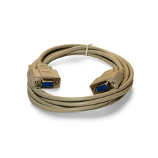 10ft Serial Null Modem Cable DB9 Female DB9 Female - Beige picture