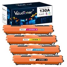 ValueToner 130A, 4-Color Toner Set for HP M176n & M177fw ISO Certified NIB picture