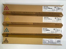 Compete Set NEW SP C811DN Genuine Ricoh Toner CYAN MAGENTA YELLOW BLACK picture