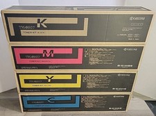 Genuine Kyocera TK8507 Toner Cartridge (Set of 4) Yellow Magenta Cyan Black picture