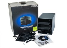 Promise SmartStor DS4600 8TB RAID 4x2TB w/Box + Cables FW800/eSATA USB – Tested picture