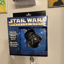 VTG Star Wars Darth Vader Collectible Computer Mouse - Wired Plug & Play - NIP picture