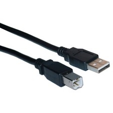 6 ft USB 2.0 AB Black Device Cable picture