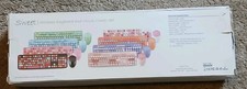 Mixed Pink Wireless Keyboard And Mouse Combo Retro Key Cap Design With Brush picture
