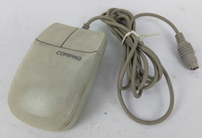Vintage Original Compaq MUS2J PS/2 2 Button Mechanical Ball Mouse picture