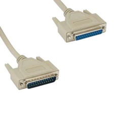 [Lot10] 3Ft DB25 25Pin Male to Female Cable 28AWG Serial RS232 Printer DTE Scann picture