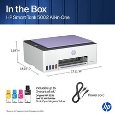 New HP Smart Tank 5002 Wireless All-in-One Ink Tank Printer 3Yrs Ink Dawn Dusk picture