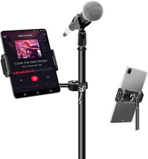 Aluminum Ipad Holder for Mic Stand, Side Mount Ipad Music Stand picture