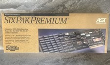 Vintage AST SixPakPremium CIB IBM PC/XT  256K  Boxed with Manual & Disk Untested picture