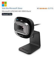 Microsoft LifeCam HD-3000 720p Webcam USB  picture