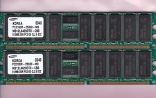 1GB 2x512MB PC2100R DDR-266 SAMSUNG M312L6420DT0-CB0 ECC RDIMM RAM MEMORY Kit picture