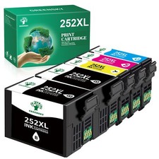 5P T252XL 252 XL 252XL Ink Cartridge Fit Epson WorkForce WF-3620 WF-3640 WF-7610 picture