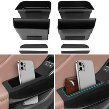 4PCS Door Grab Tray Organizer for Ford Explorer 2020~2024 Front Rear Black picture