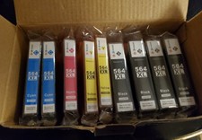 GPC Image Ink Cartridge 564XL 9 Cartridges Black, Magenta, Yellow, Cyan Sealed picture