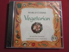 WORLD CUISINE VEGETARIAN SEALED CD-ROM NETTIE CRONISH 1996 IBM PC & MACINTOSH picture