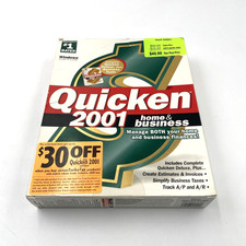 Quicken 2001 Home & Business Finance Deluxe Plus Bookkeeping Software CD-ROM picture