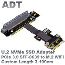 ADT U.2 Interface U2 to M2 Key A.e.SFF-8639 WiFi PCIe Extension Data Cable Int picture